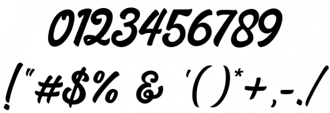 Calling Heart Font OTHER CHARS