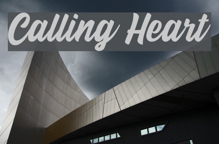 Calling Heart Font examples