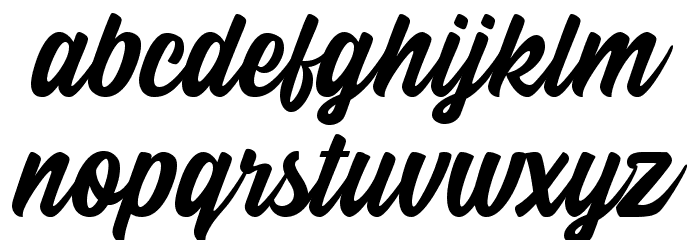 Calling Heart Font LOWERCASE