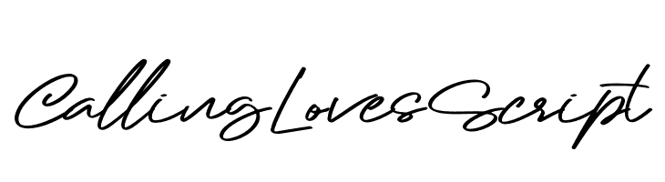 Calling Loves Script  नि: शुल्क फ़ॉन्ट्स डाउनलोड