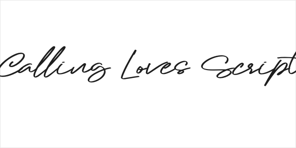 Calling Loves Script Logo