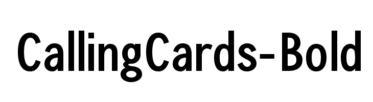 CallingCards-Bold  フリーフォントのダウンロード