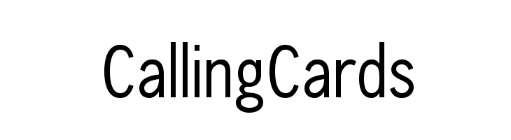 CallingCards  Free Fonts Download