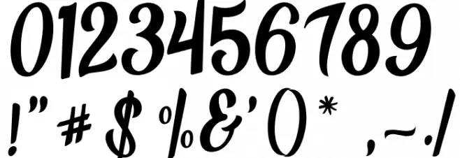 CallingFont-Italic Font OTHER CHARS