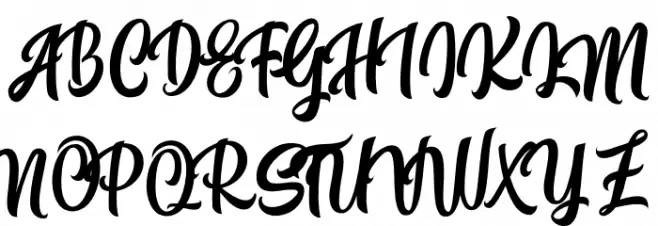 CallingFont-Italic Schriftart Groß