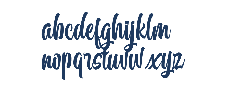 CallingFont-Italic Lowercase