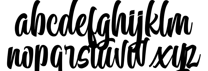 CallingFont-Italic Font LOWERCASE