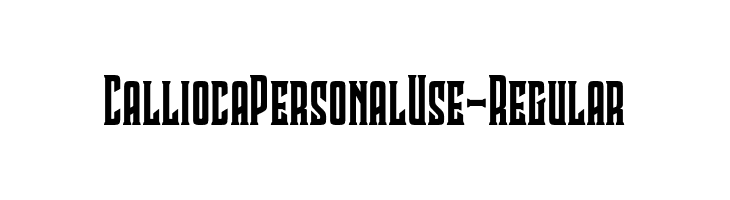 CalliocaPersonalUse-Regular  font caratteri gratis