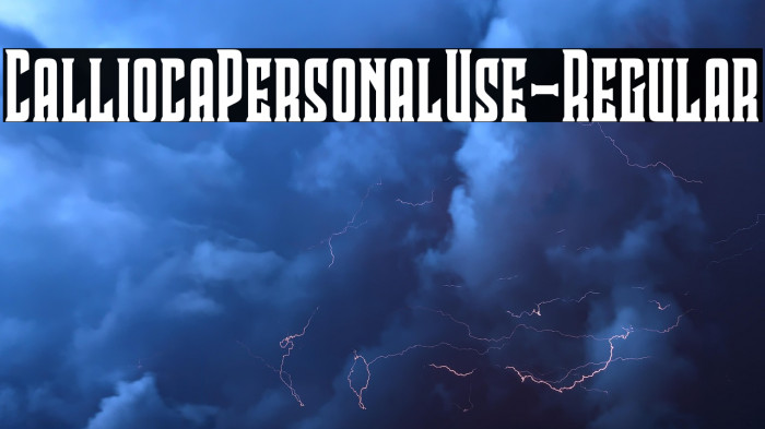CalliocaPersonalUse-Regular Example 3