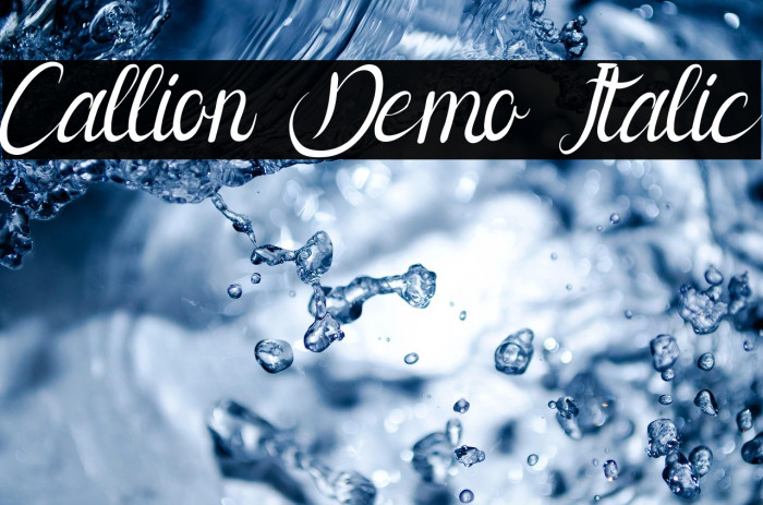 Callion Demo Italic Example 3