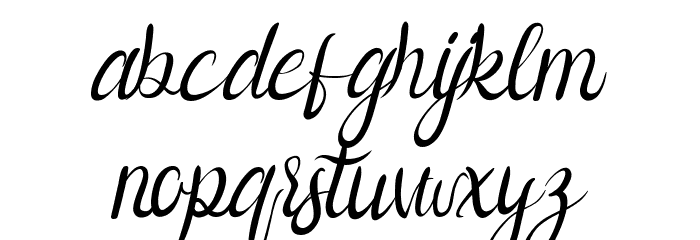 Callion Demo Italic Font LOWERCASE
