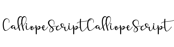 Calliope Script Calliope Script  font caratteri gratis