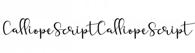 Calliope Script Calliope Script  Fuentes Gratis Descargar