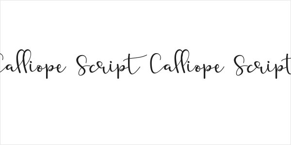 Calliope Script Calliope Script Logo