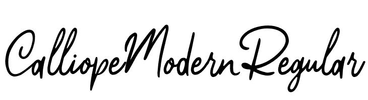 CalliopeModernRegular  Frei Schriftart Herunterladen