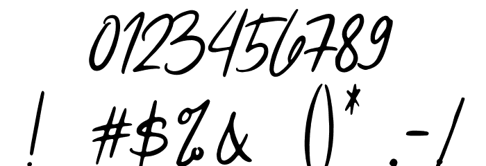 CalliopeModernRegular Font OTHER CHARS
