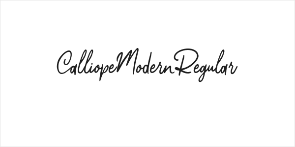 CalliopeModernRegular Logo