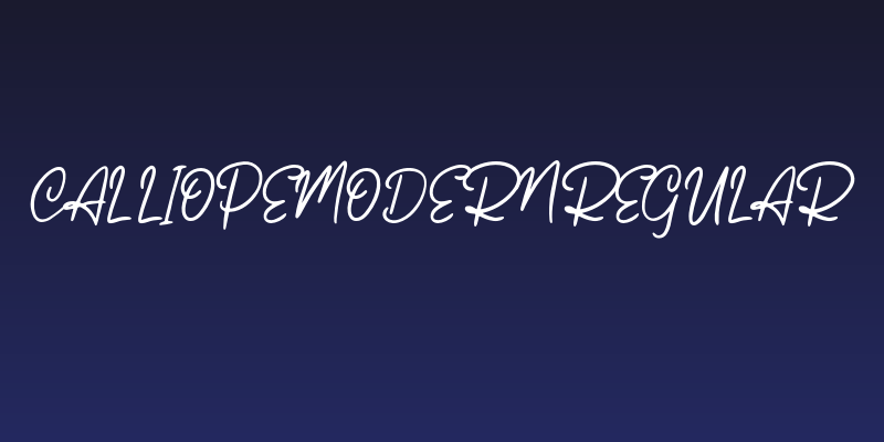 CalliopeModernRegular Social Header