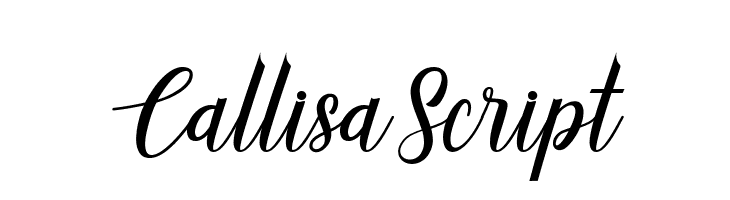 CallisaScript  Descarca Fonturi Gratis