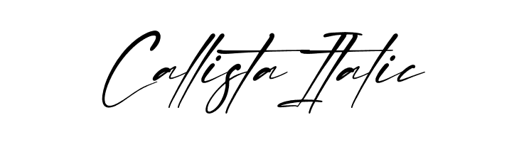Callista Italic  Free Fonts Download