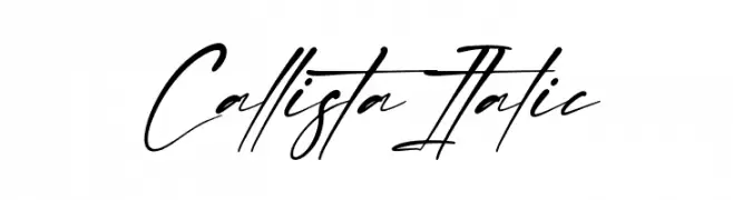 Callista Italic Font