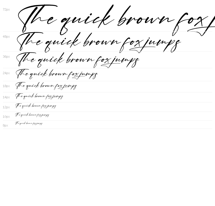 Callista Italic Waterfall