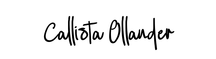 Callista Ollander  フリーフォントのダウンロード