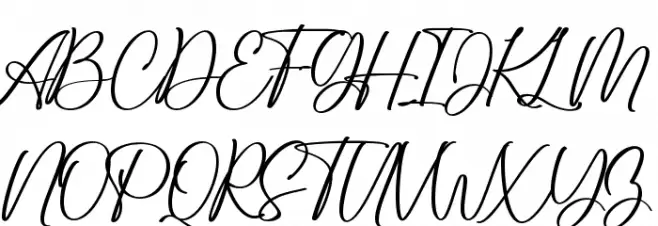 Callista Font UPPERCASE