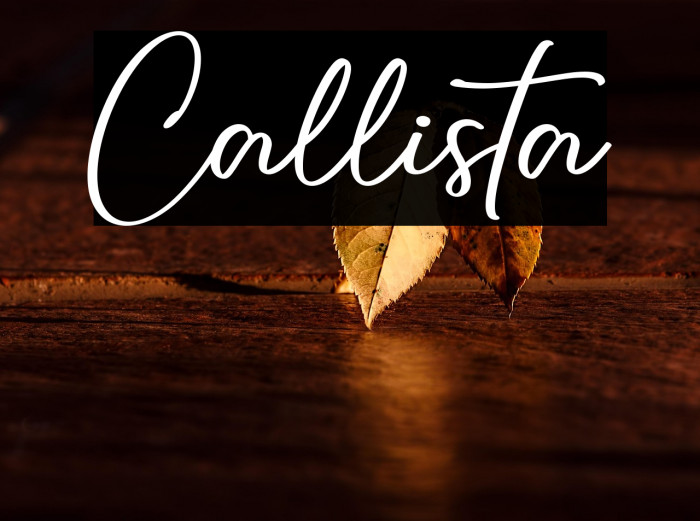 Callista Caratteri examples