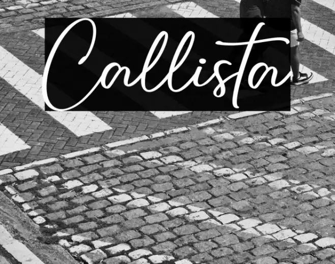 Callista Font examples