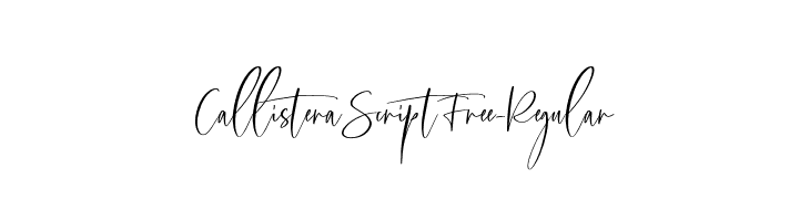CallisteraScriptFree-Regular  नि: शुल्क फ़ॉन्ट्स डाउनलोड