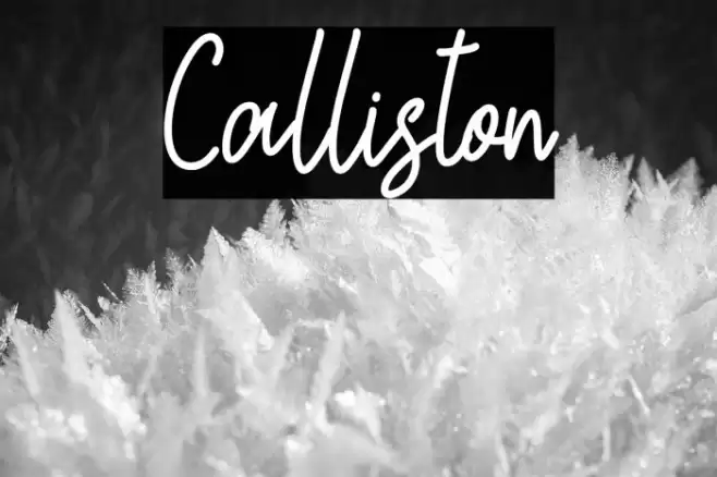 Calliston Caratteri examples