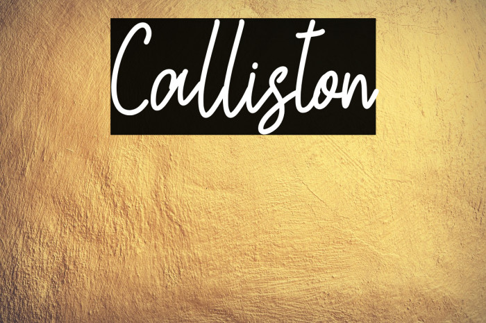 Calliston Example 3