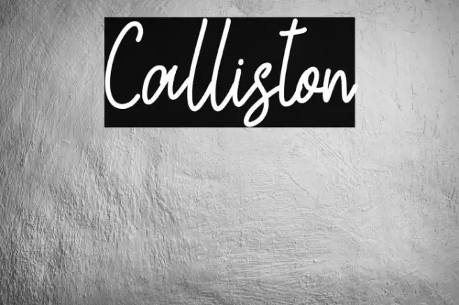 Calliston Caratteri examples