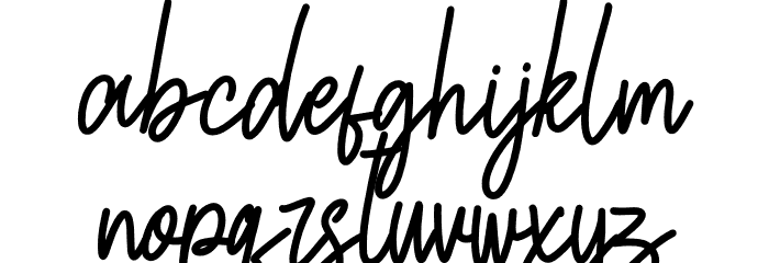 Calliston Font LOWERCASE