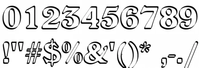 Callistroke Font Alte caractere