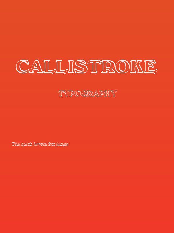 Callistroke Poster