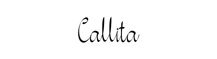 Callita  フリーフォントのダウンロード