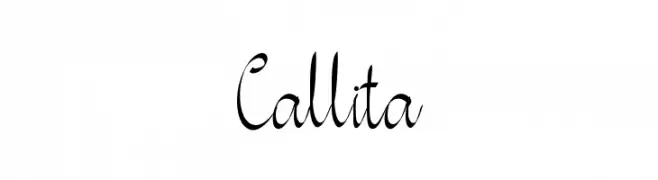 Callita  フリーフォントのダウンロード