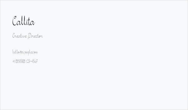 Callita Business Card