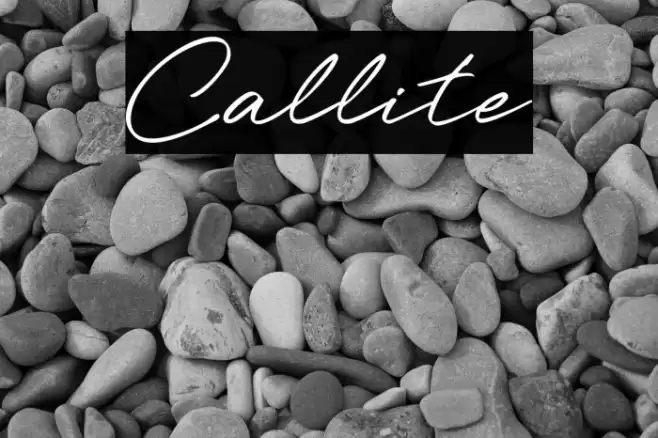 Callite Caratteri examples
