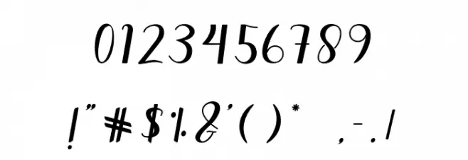 CallmeScript Font OTHER CHARS