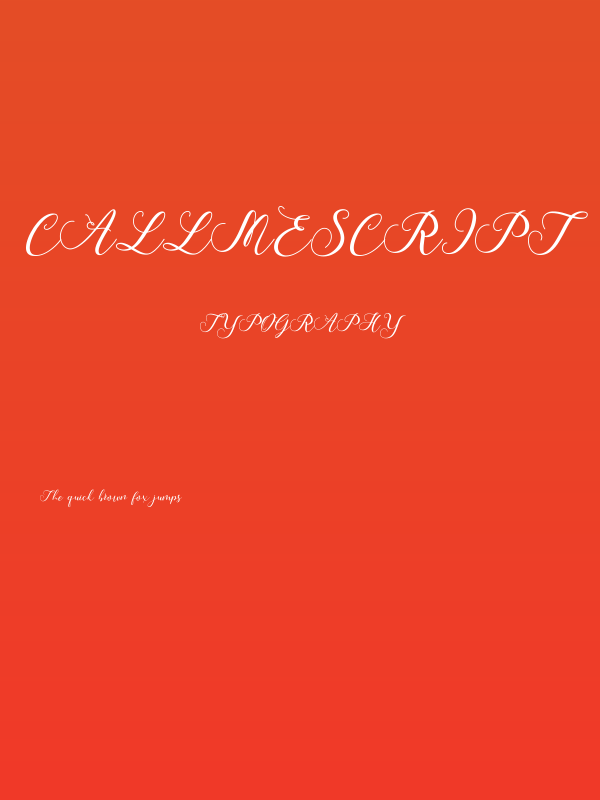 CallmeScript Poster