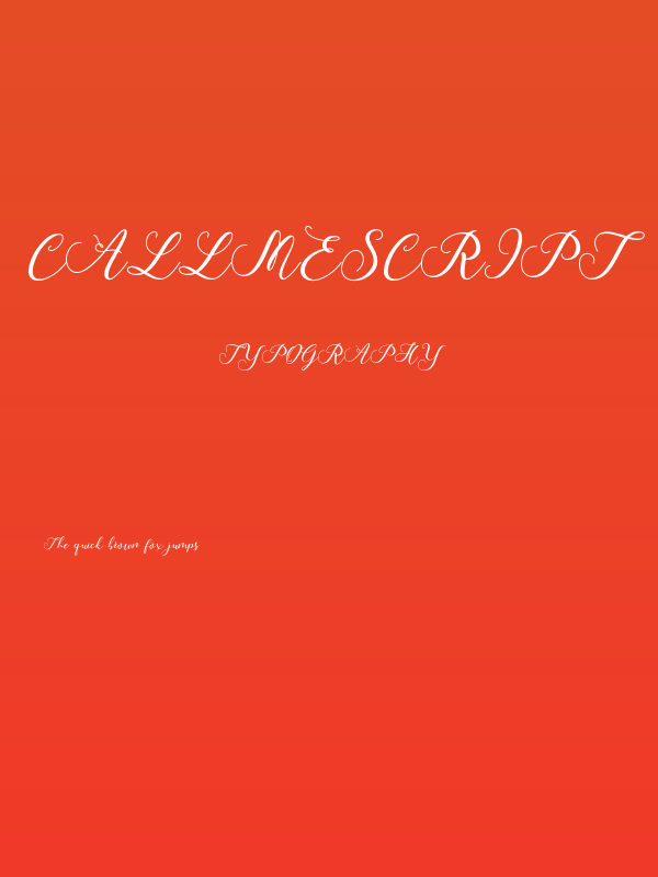CallmeScript Poster
