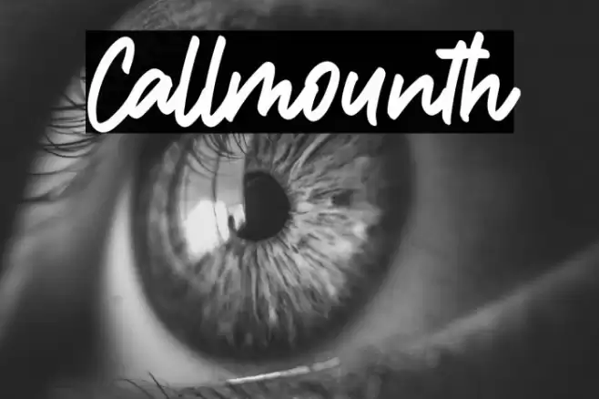 Callmounth Font examples