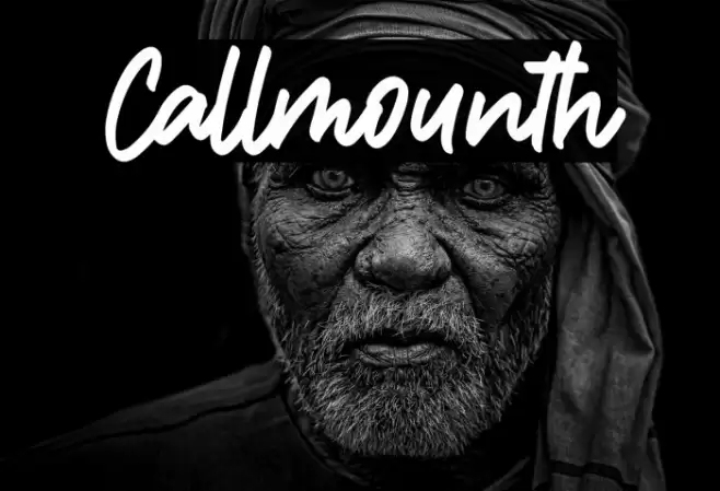 Callmounth Font examples