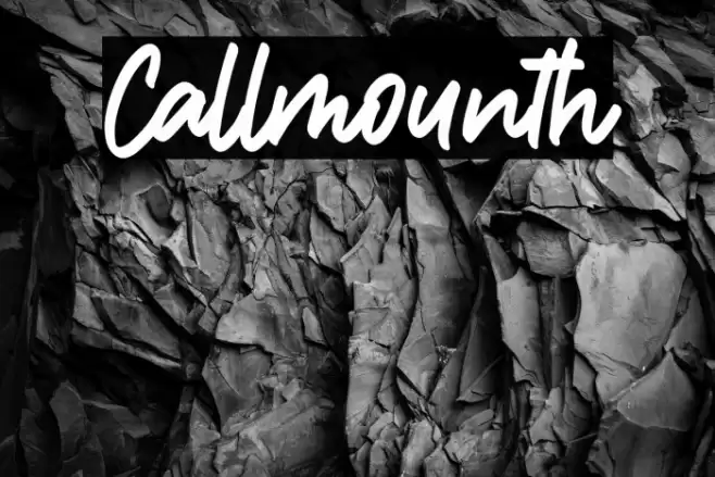 Callmounth Font examples