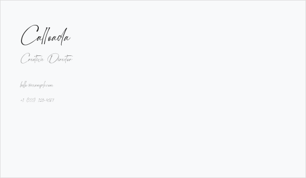 Calloada Business Card