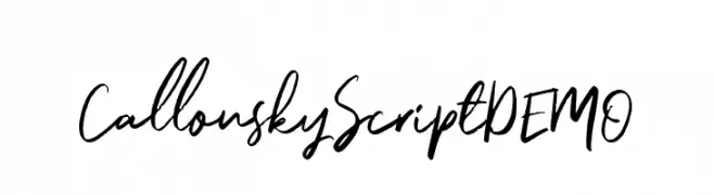 CallonskyScriptDEMO  les polices de caractères gratuit tlcharger