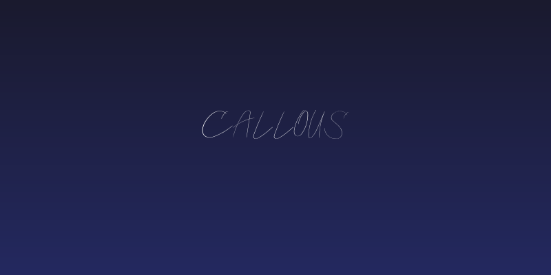 Callous Social Header